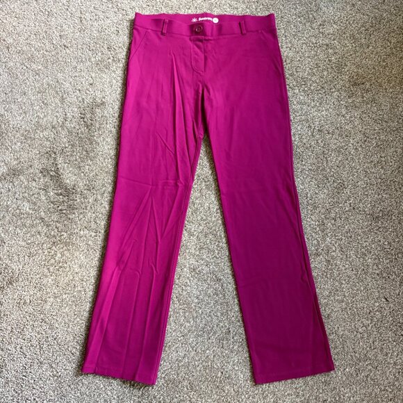 Betabrand Womens Pants Slacks Pink XLARGE colorful stretchy - Picture 2 of 4